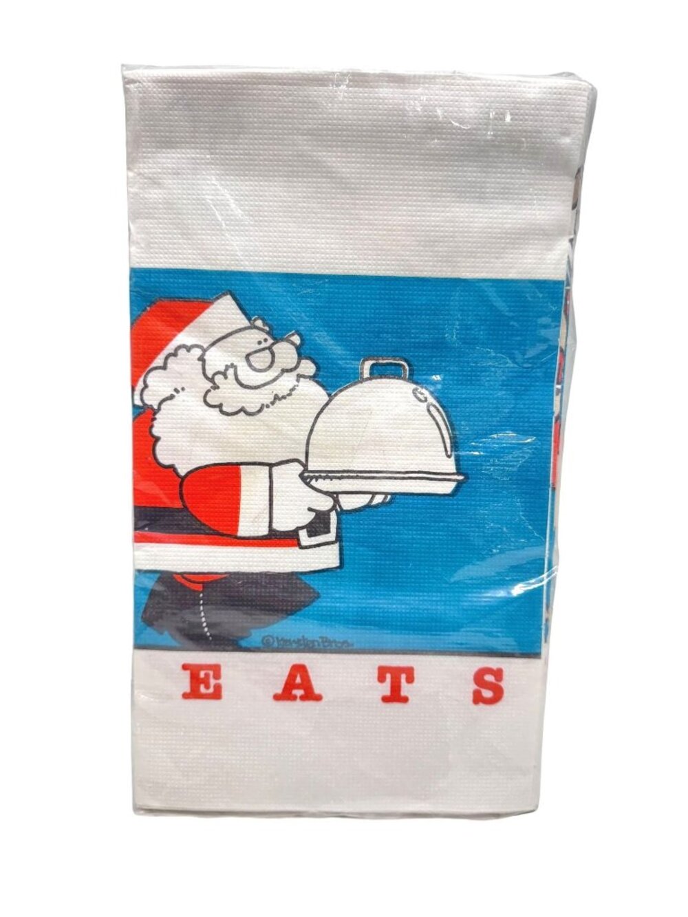 Artfaire Kersten Bros Santa Paper Tablecloth 54 in x 96 in Vintage